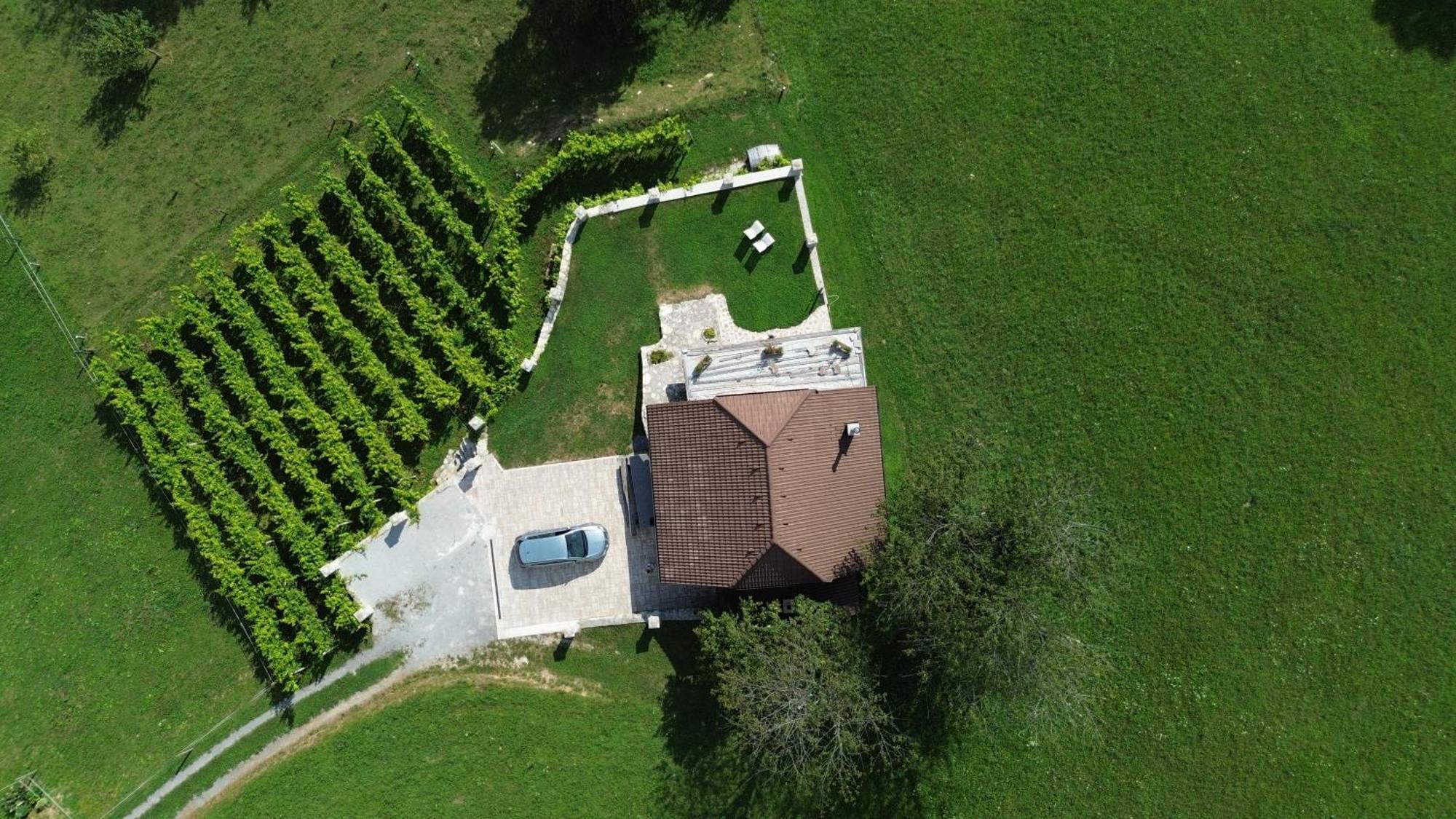 Zerko Holiday Home - Vineyard Chalet With Sauna And Jacuzzi Free Mirna Luaran gambar